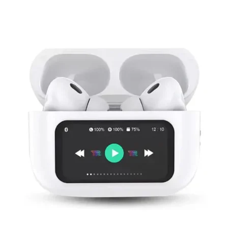 Kufje Airpods me Bluetooth - me ekran LED