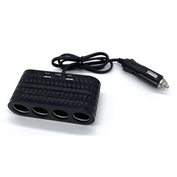 Car Charger 4 Cigarette Lighter Sockets