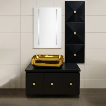 Set - Pasqyre, Lavaman dhe Raft Organizues per Tualet