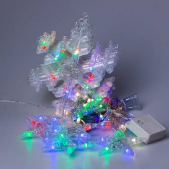 Drita Dekorative me Flokë Dëbore dhe Yje (3m)