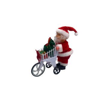 Dekor Festiv Babagjysh me Karroce me Bateri