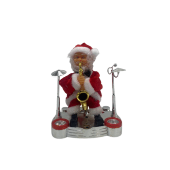 Dekor Festiv Babagjysh me Saksofon me Bateri