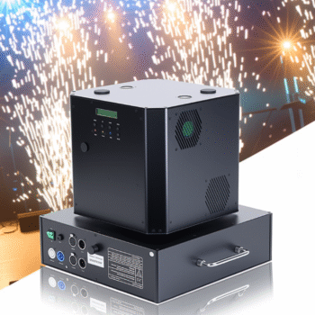 Makineri Fishekzjarre e Rrotullueshme per Evente me 2 Koka (1300W)