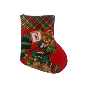 Dekoracion Festiv Corape për Pemën e Viti i Ri (25cm)