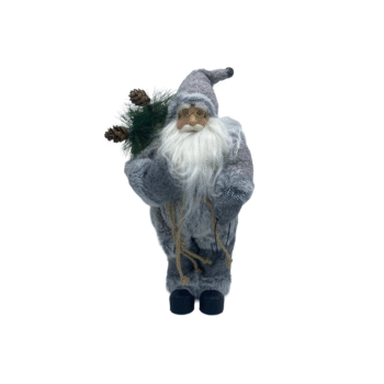 Dekor Festiv Babagjyshi Ngjyre Gri (30cm)