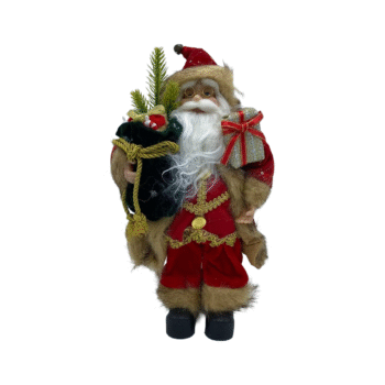 Dekor Festiv për Vitin e Ri Babagjysh i Kuq (30cm)