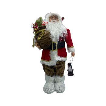 Babagjysh i Kuq me Kapuc me Zile (60cm)