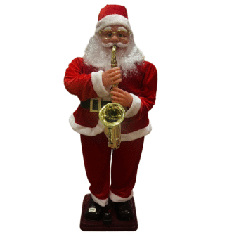 Dekor Festiv-Babagjysh me Saksofon dhe Muzike 1.2m