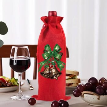 Çante Festive për Shishen e Verës në Pemën e Krishtlindjes