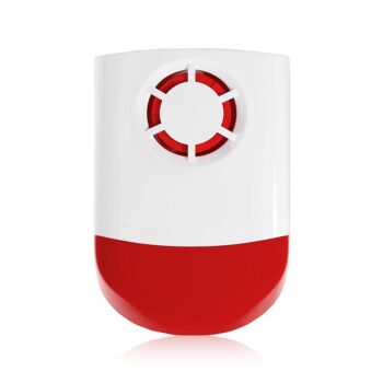 Siren e Jashtme me Korent per Sistem Alarmi dhe Drite Pulsimi JL100A 433MHz