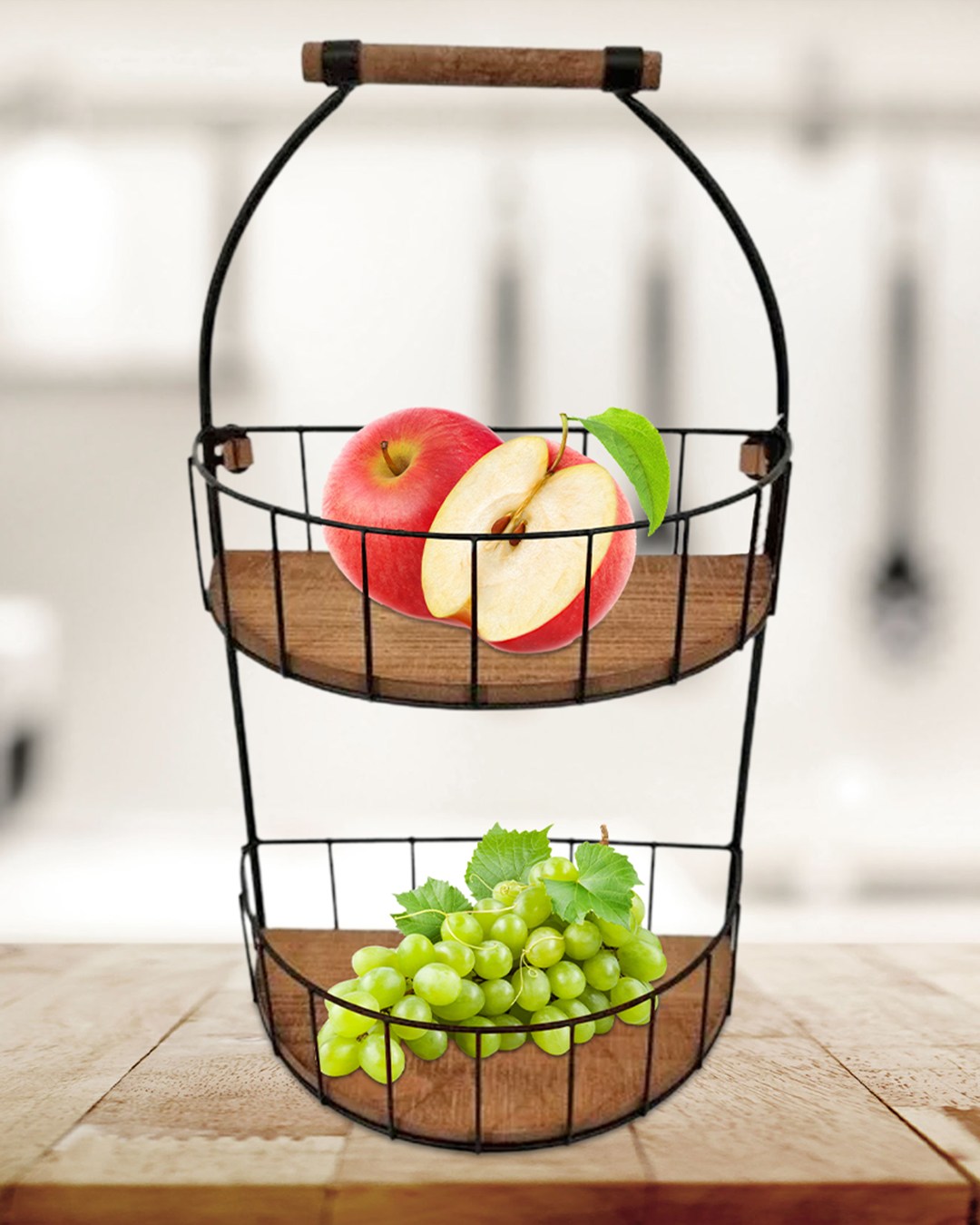 Organizues Për Kuzhinë + Orë Me Zile + Shportë Për Kuzhinë - Figura 4