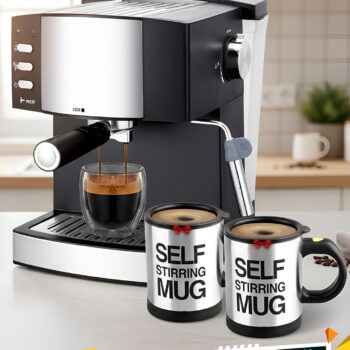 Ekspres Kafeje me Luge + Filxhan Alumini me Mikser