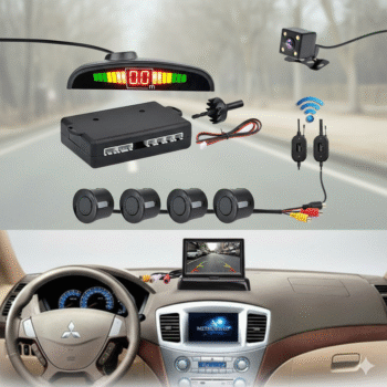 Set Monitor 5” + Kamera & Sensorë Parkimi