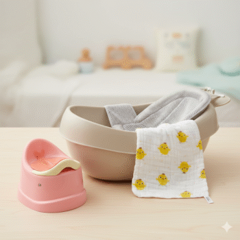 Govate Plastike per Larjen e Bebit + Oturak + Nape per bebe