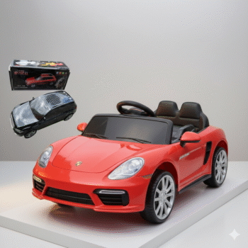 Makinë për Fëmijë Porsche + Makinë e Vogël Dhuratë