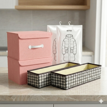 Set Organizimi per Rroba – Kuti & Qese Vakumi