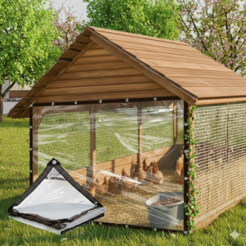 Mushama Transparent Plastik per Tenda te Jashtme 2X3m