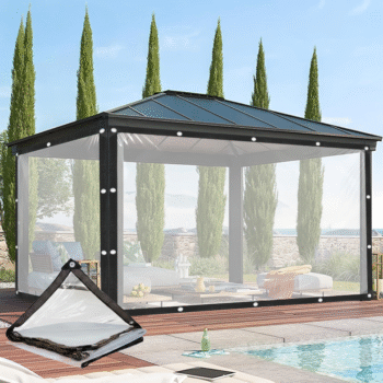 Mushama Plastike Transparente per Tenda 4x4m