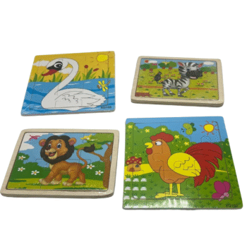 Puzzle me Kafshë prej Druri 222-2