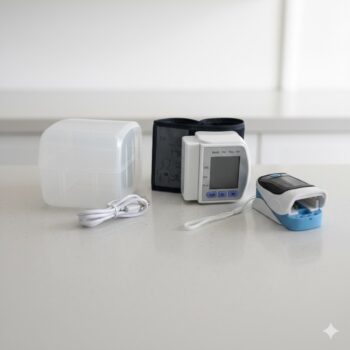 Monitoruese Presioni Gjaku (me Bateri) + Oksimetër Pulsi