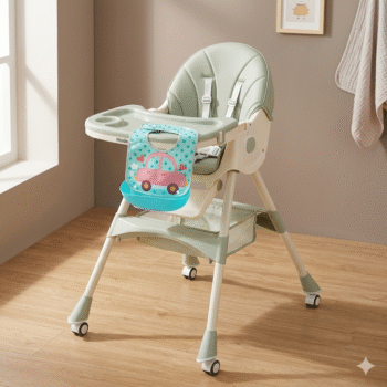 Set Ushqimi per Femije – Karrige Ushqimi + Gushore Silikoni per Beba