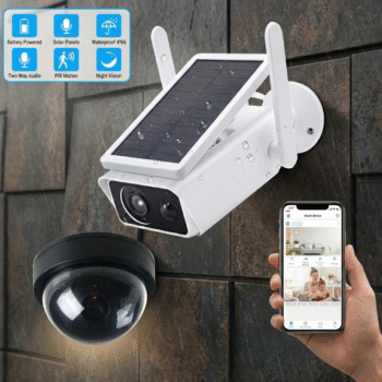 Set Kamera Sigurie – Kamera Fallco + Kamera Inteligjente me Panel Diellor WiFi