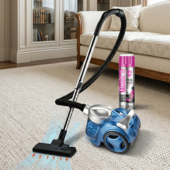 Set Pastrimi për Shtepi & Makine – Fshese Elektrike 2n1 1200W ACKILISS + Pastrues Shkumë Flamingo