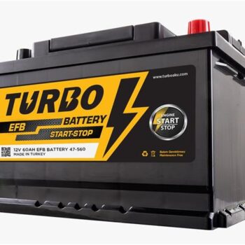 Bateri makine turbo 12v 60ah