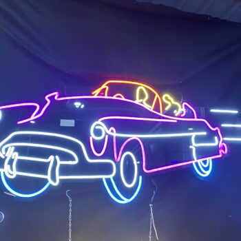 Led Neon Old Car